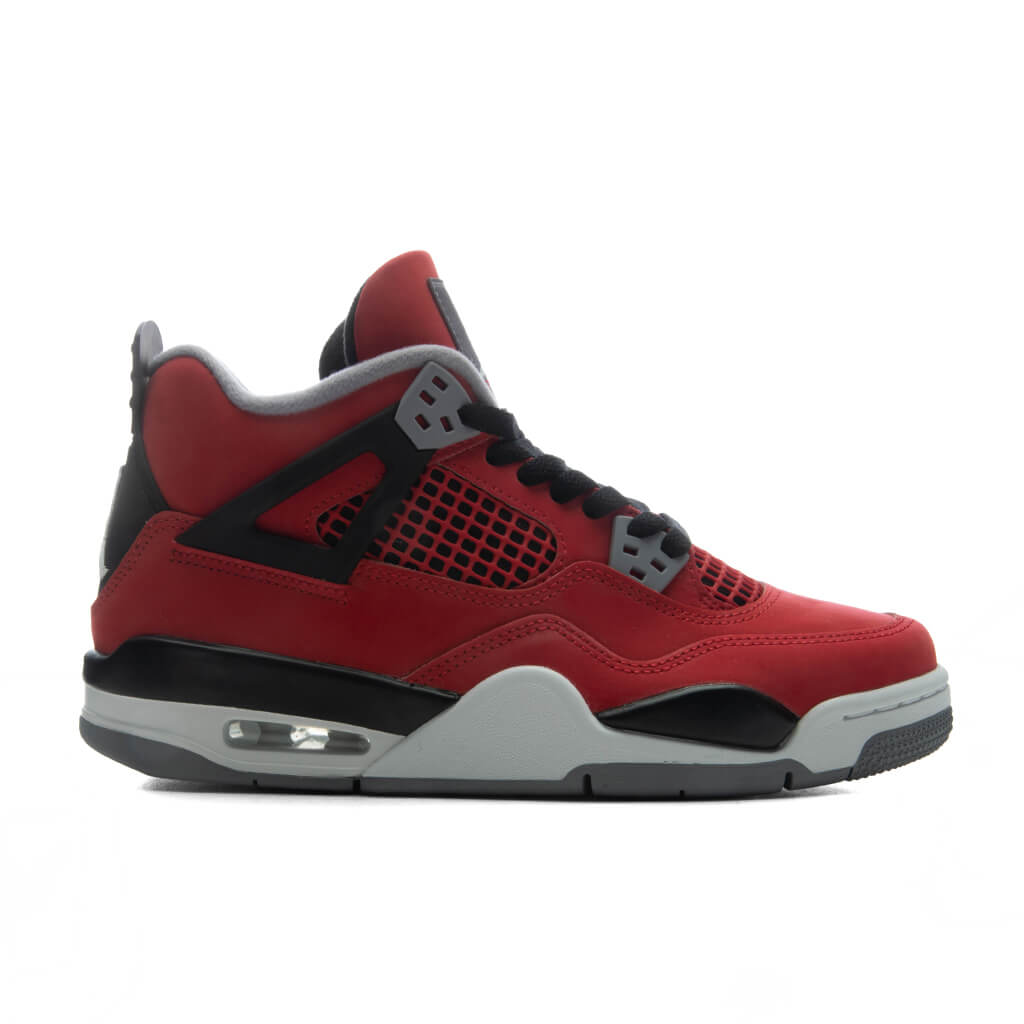 Air Jordan 4 Retro 'Toro Bravo' (GS) - Fire Red/White/Black/Cement Grey