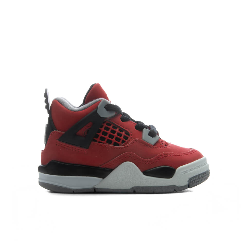 Air Jordan 4 Retro 'Toro Bravo' (TD) - Fire Red/White/Black/Cement Grey