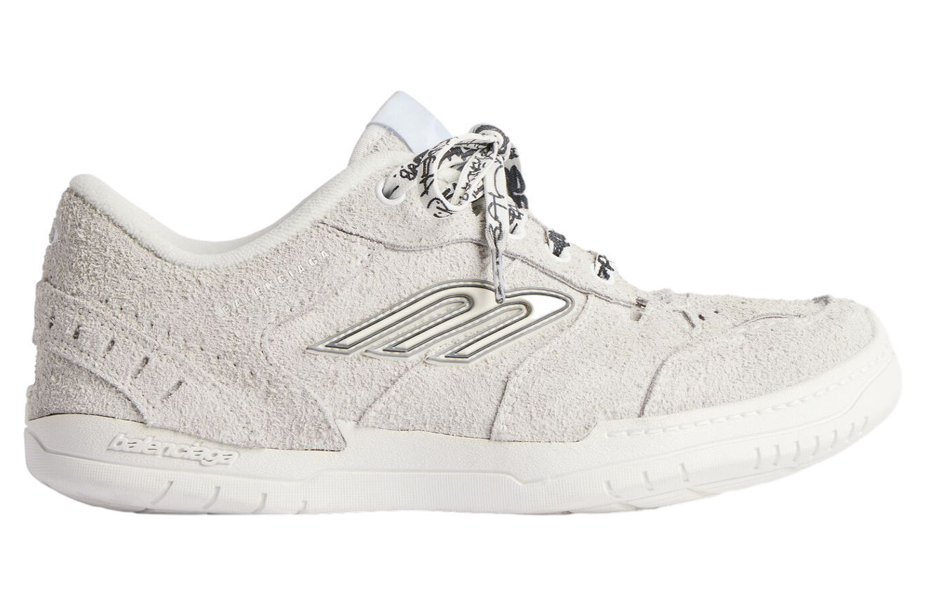 Balenciaga Hamptons Suede Off White / Black