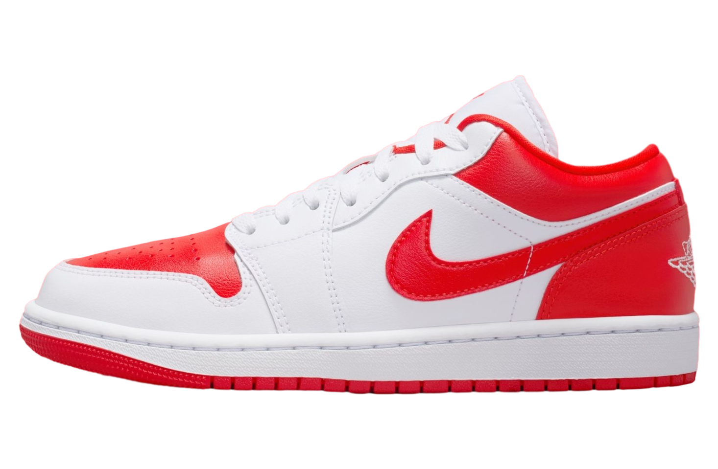 Air Jordan 1 Low White / Chile Red