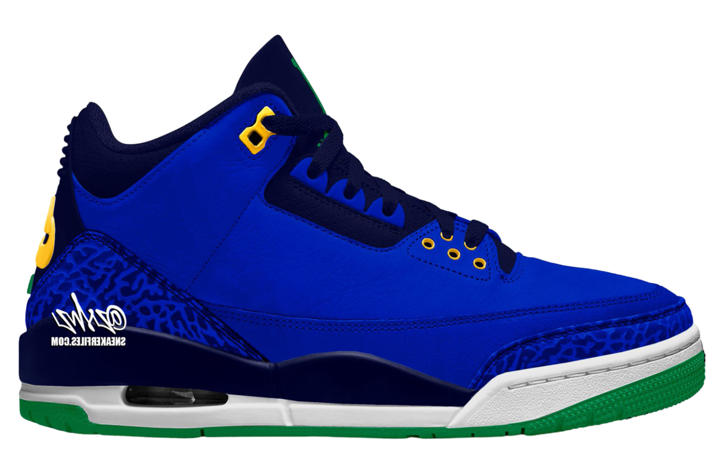Air Jordan 3 Racer Blue / Lucky Green